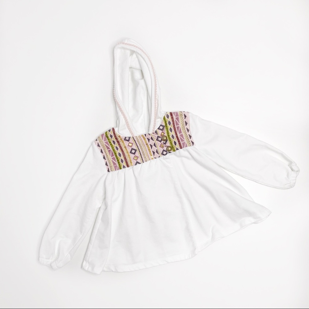 Max Studio Kids | White Cape Jacket